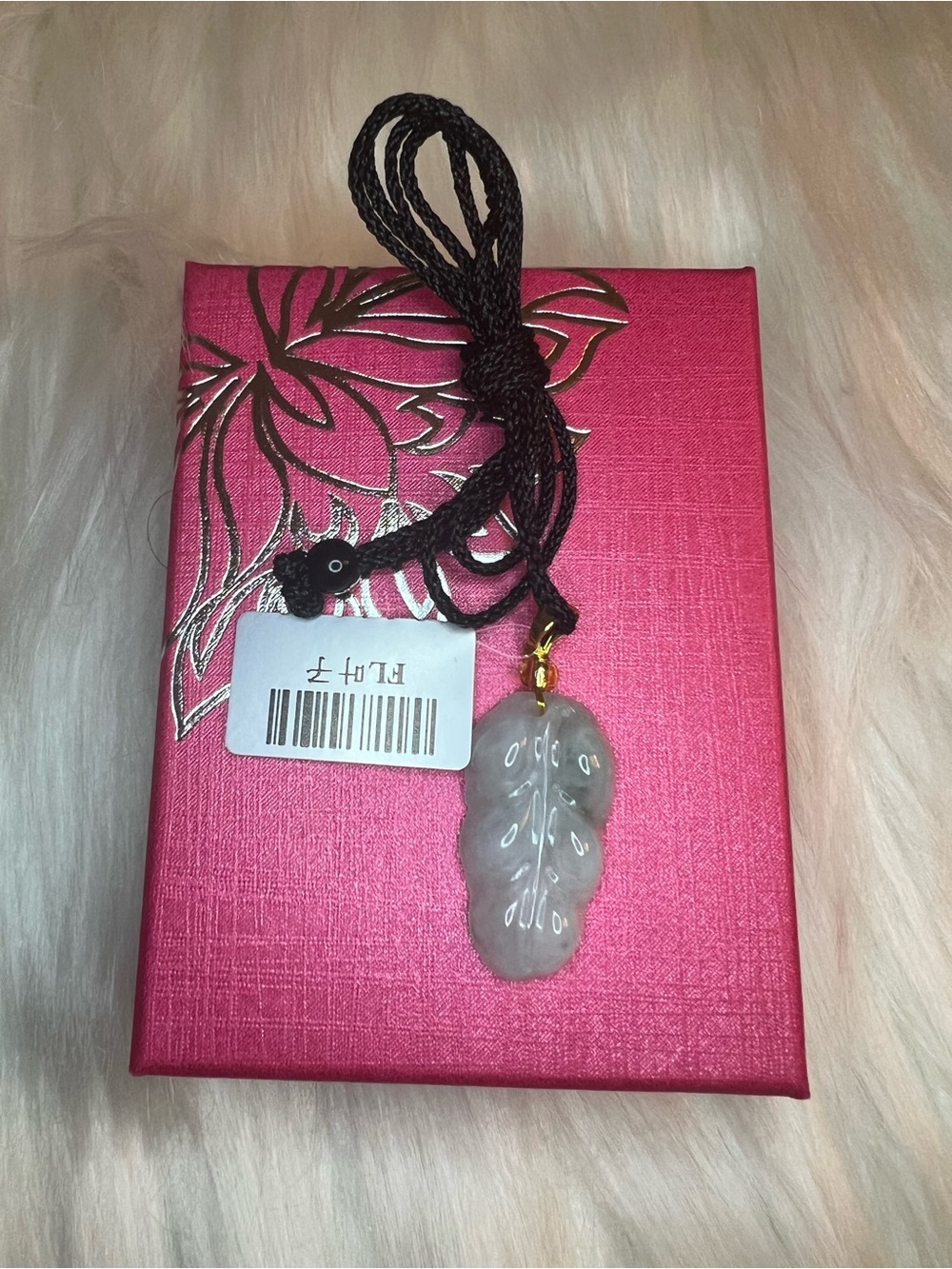 Icy Leaf Natural A Burmese Jadeite Pendant